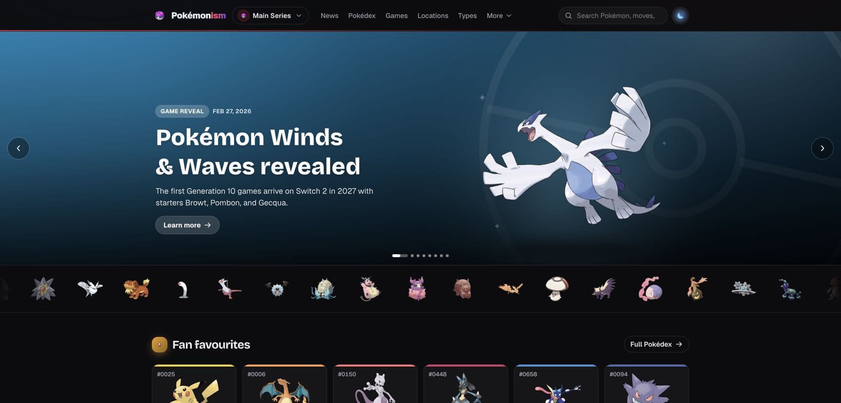 Building Pokémonism: One Database for Every Pokémon Game