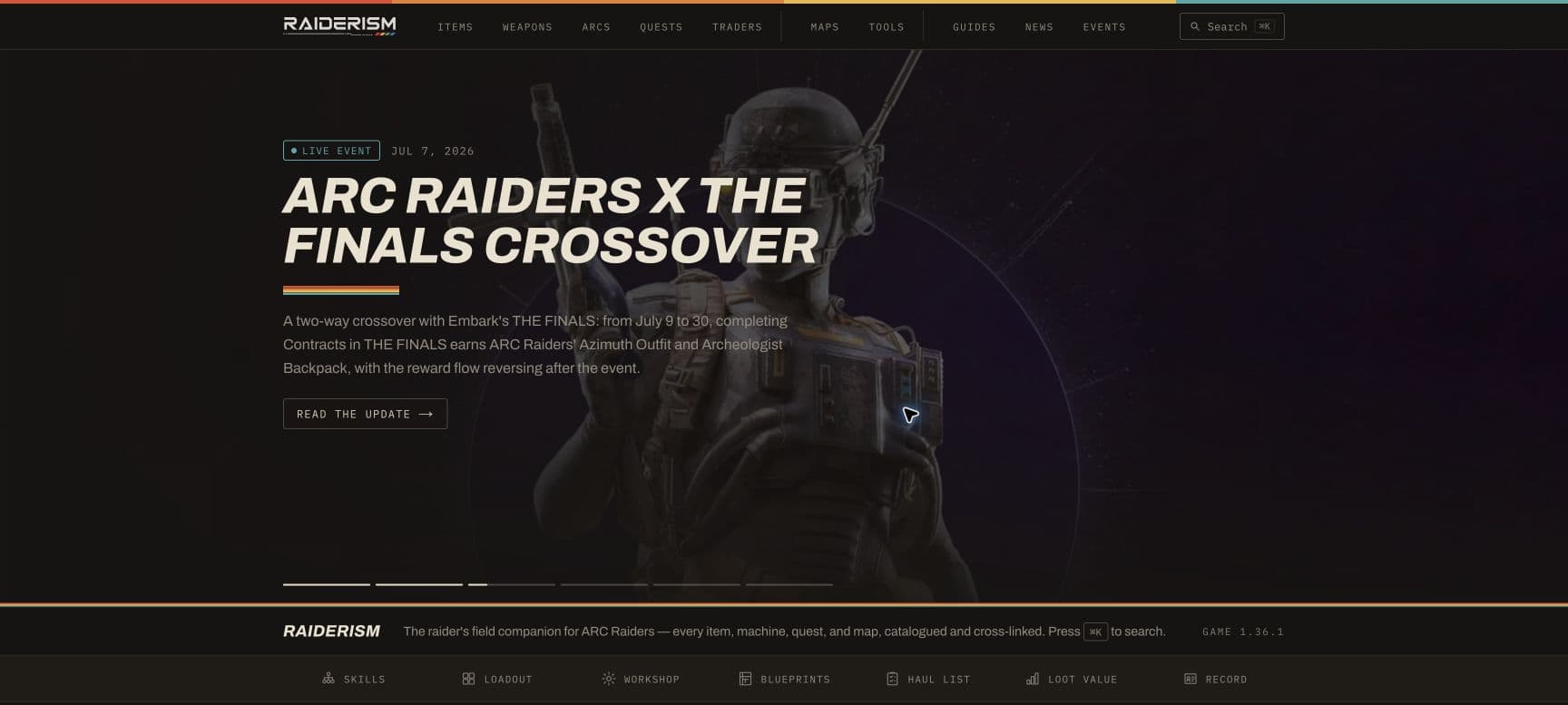 Building Raiderism: A Live ARC Raiders Database