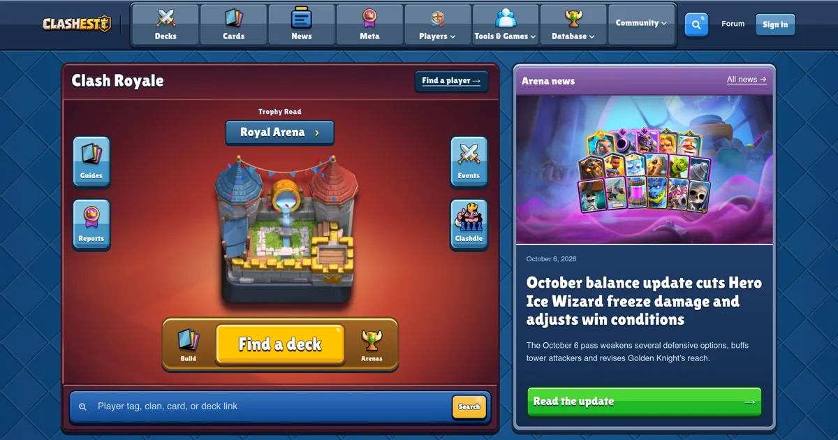 Clashest website