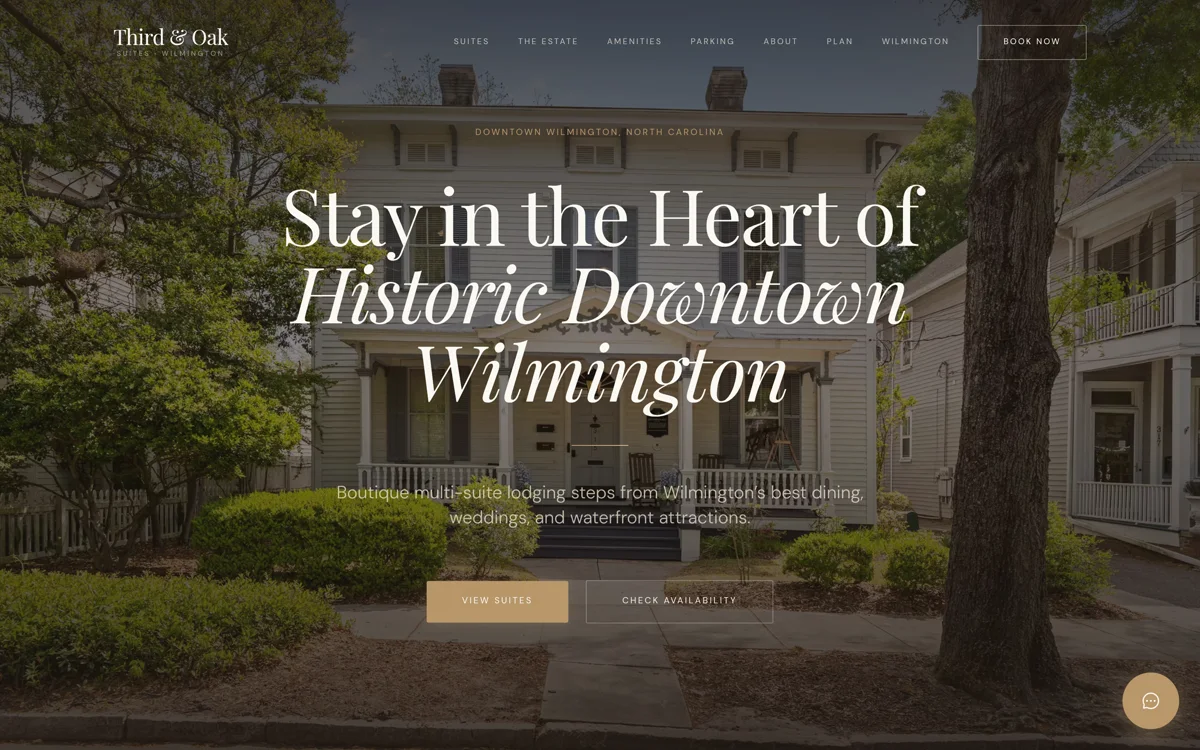 Third & Oak Suites website preview